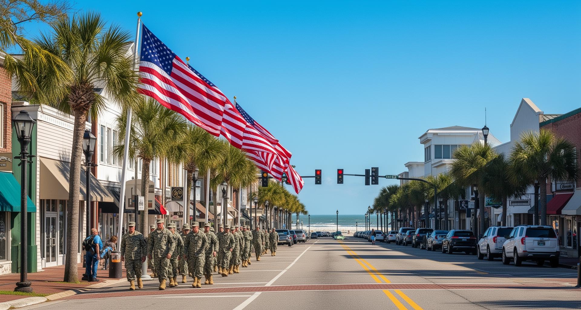 Jacksonville NC military town near Camp Lejeune