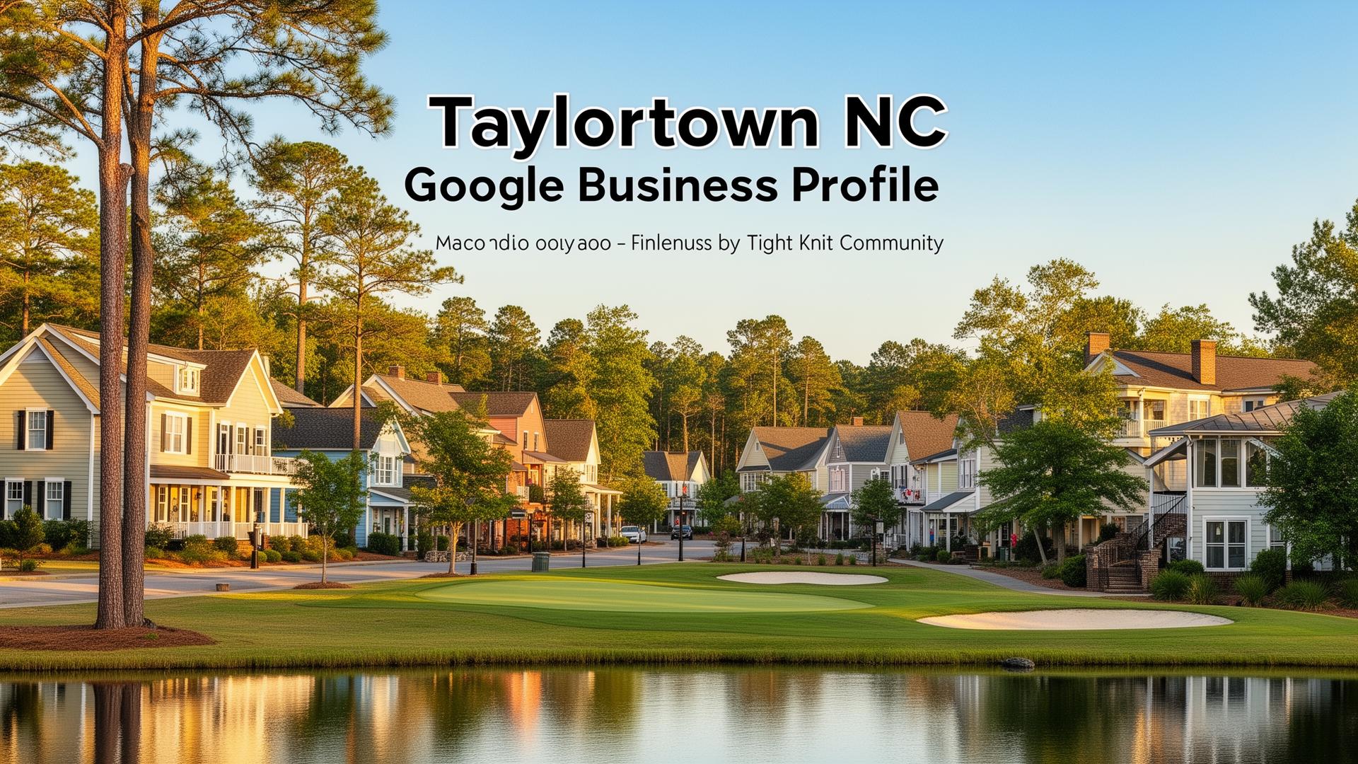 Taylortown NC Google Business Profile optimization showing cozy community near Pinehurst golf corridor