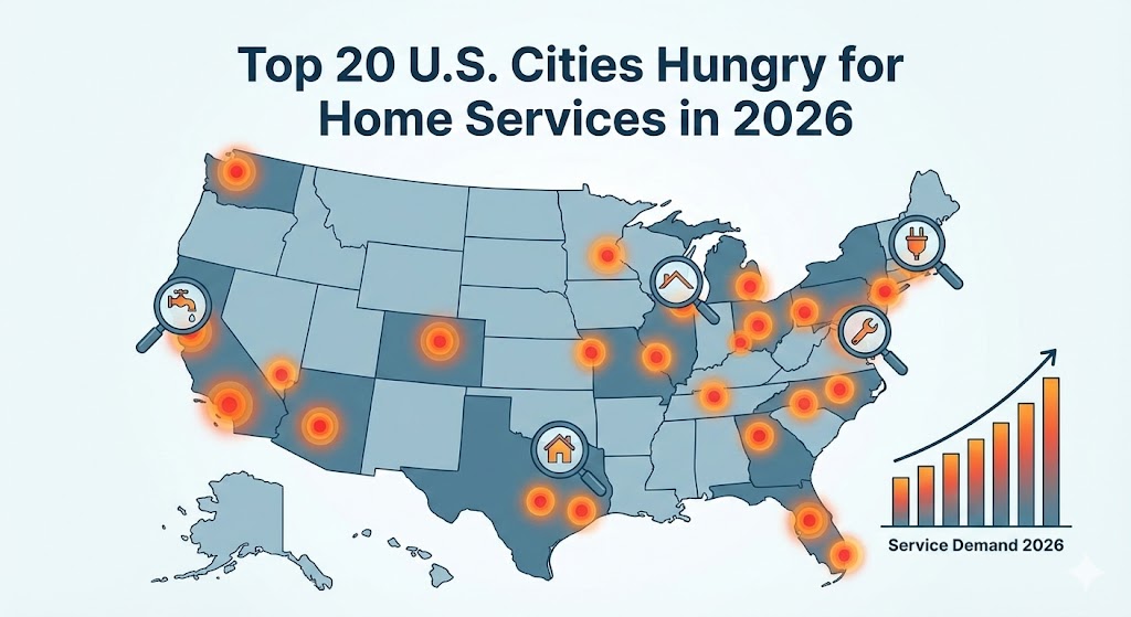 Top 20 U.S. Cities Hungry for Home Services in 2026
