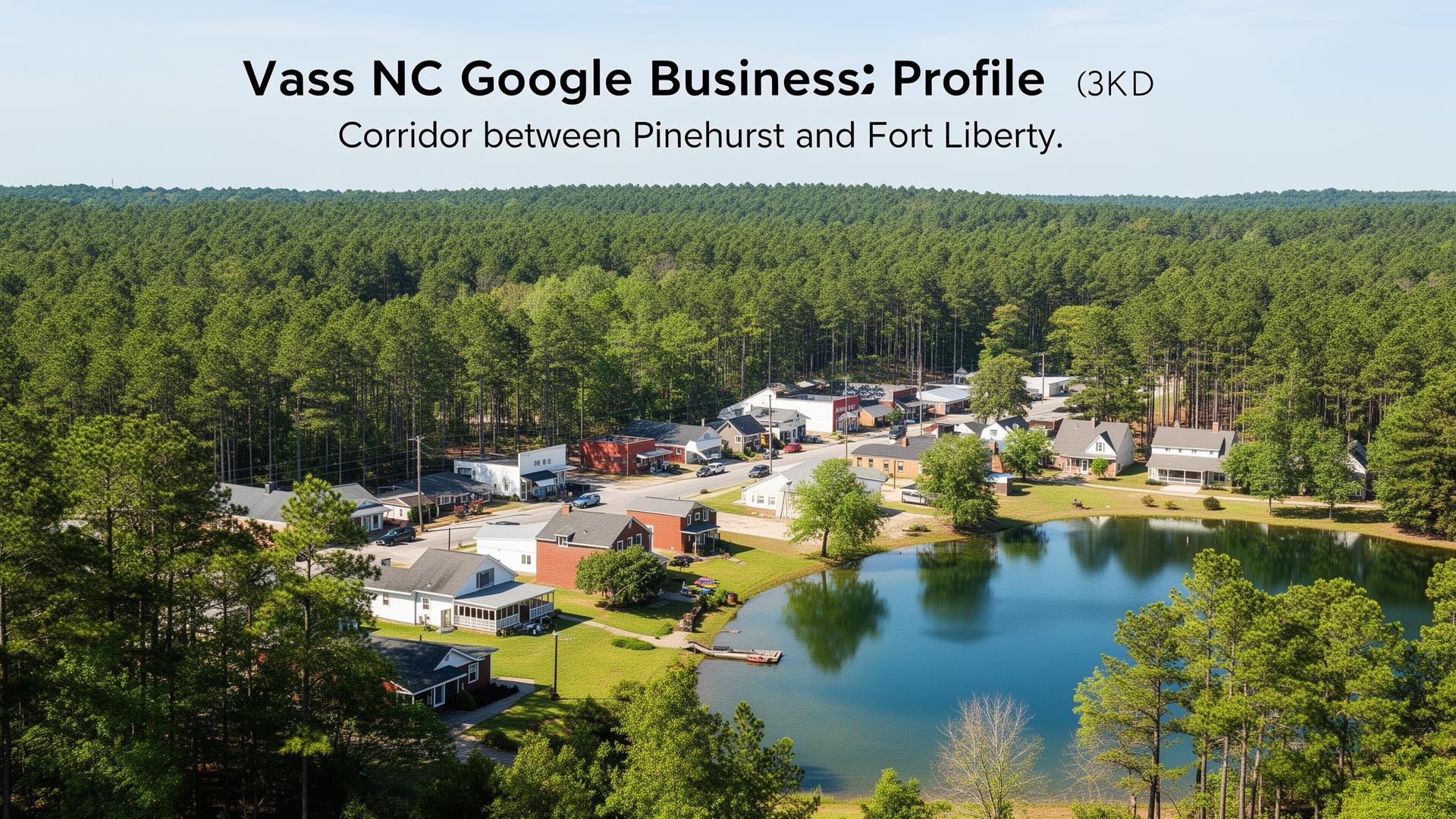 Vass NC Google Business Profile optimization showing corridor town between Pinehurst and Fort Liberty